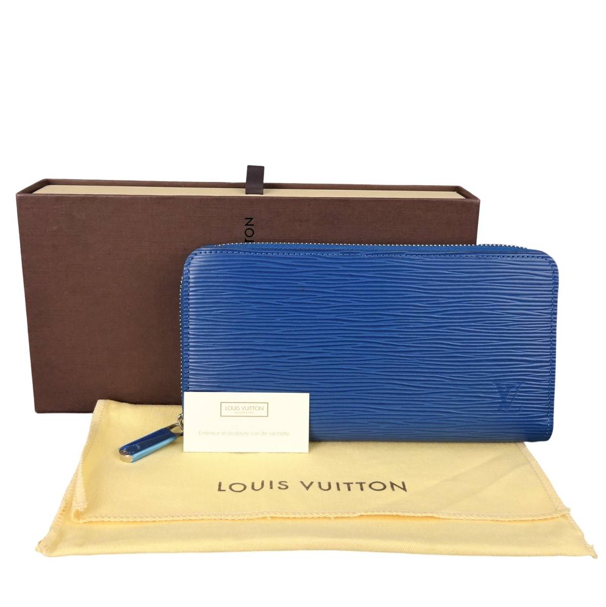 本物未使用□ルイヴィトン□エピ/ブルー/ジッピー・ウォレット