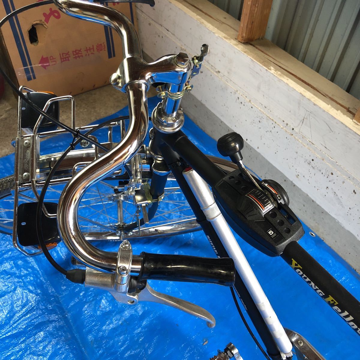 昭和レトロ自転車 ヤングサイクル 水谷 未使用 デコチャリ
