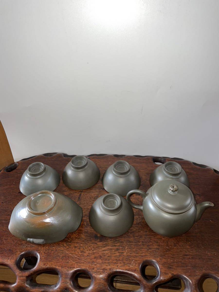 宝瓶 備前焼 煎茶道具 急須 在銘 備前 茶道具 日幡光顕人 ☆備前焼