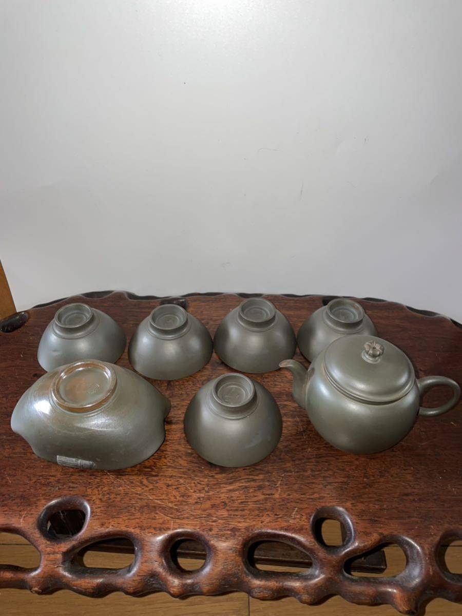 宝瓶 備前焼 煎茶道具 急須 在銘 備前 茶道具 日幡光顕人 ☆備前焼