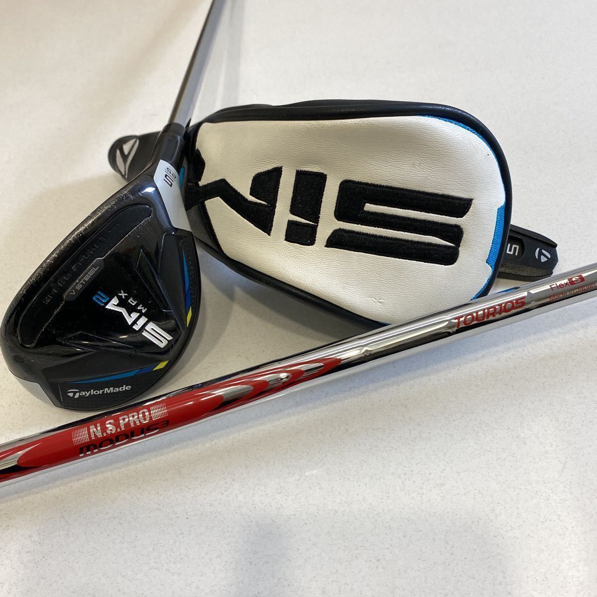 TaylorMade SIM ユーティリティ ☆ SIM 2 MAX 25° 5レスキュー モーダス3ツアー105 S 純正ヘッドカバー付き