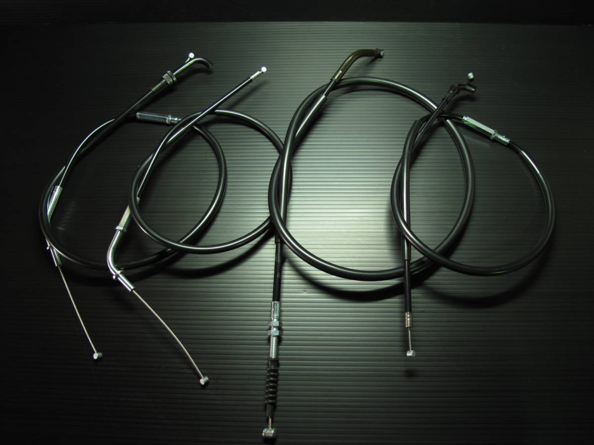 ゼファー４００／χ　ブラックワイヤーセット　１５ｃｍロング　日本製！　