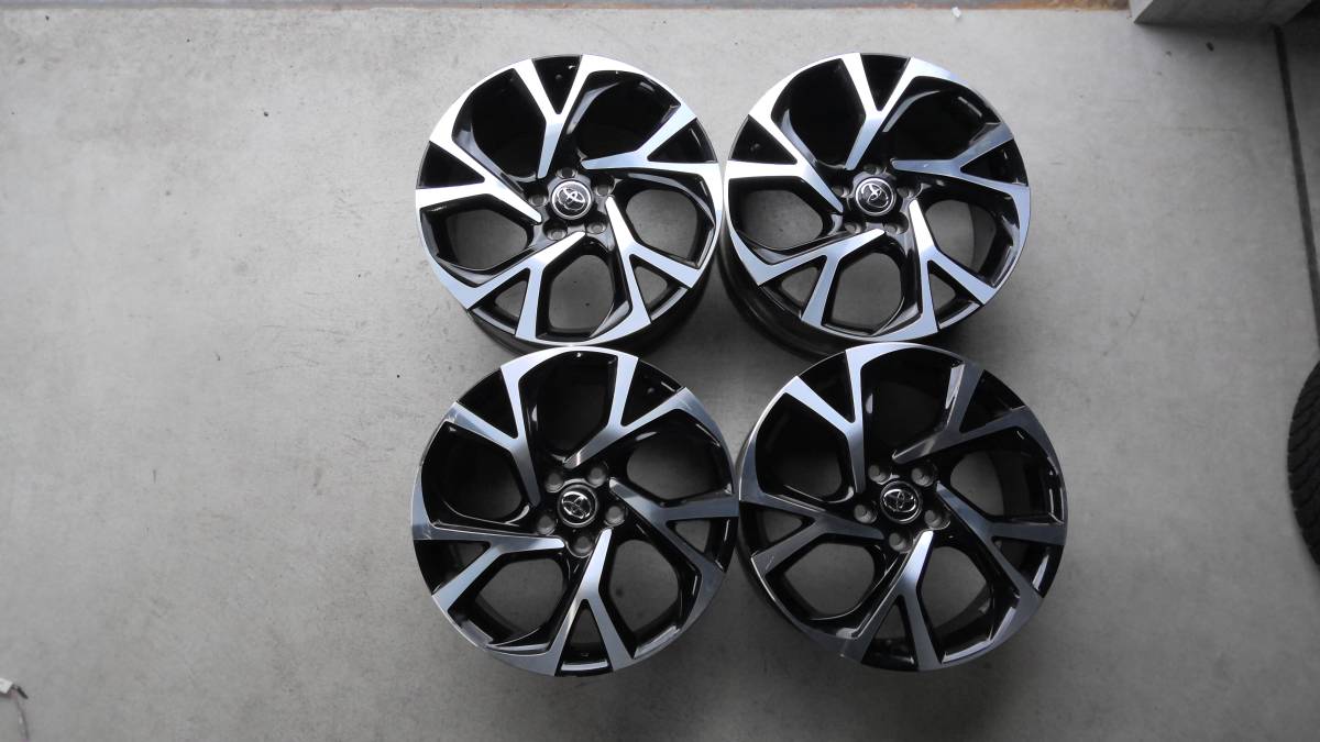CHR 7Jx18 ＋50 PCD114.3 5H 純正アルミホイール 4本セット 中古品(5穴 
