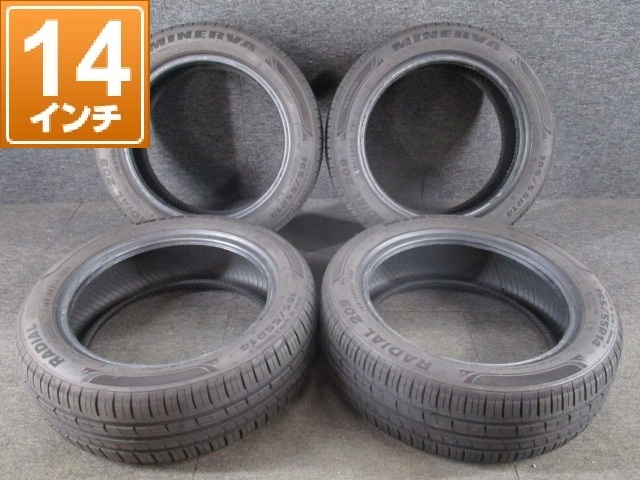 激安大特価，大得価 MINERVA RADIAL209 165/55R14 72H サマータイヤ4本セット 製造2021年 Y10-3(中古品)｜売買されたオークション情報、yahooの商品情報をアーカイブ公開 - オークファン 14インチ