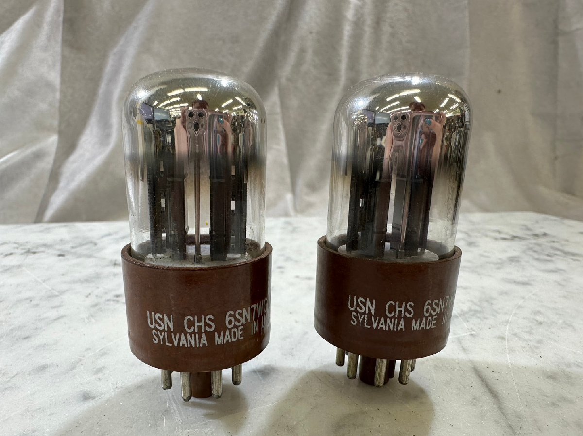 □t952 ジャンク☆SYLVANIA 6SN7W シルバニア 真空管 ペア