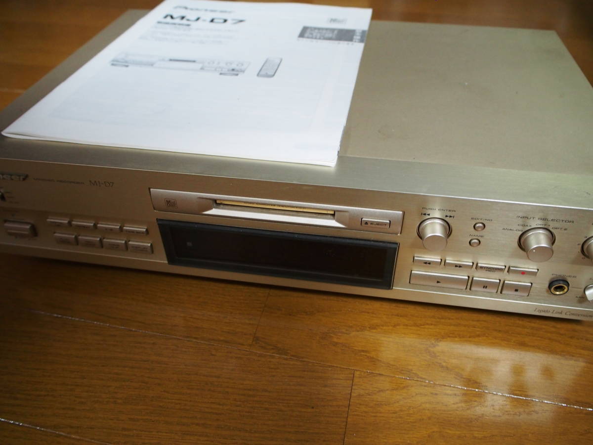 Pioneer パイオニア MJ-D7 MDレコーダー