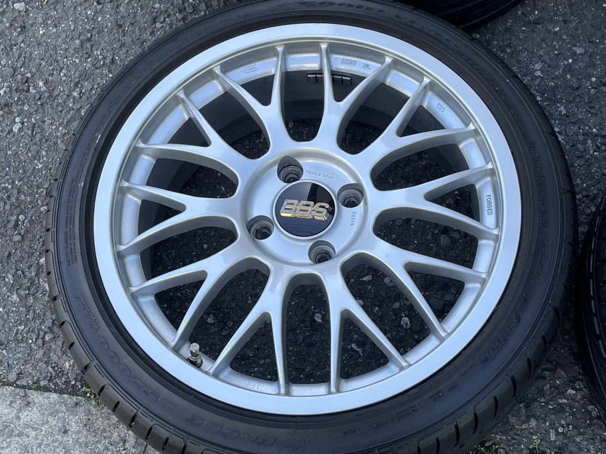 【希少】BBS Racing DTM RG315 7.5J×18インチ ET43 4穴 114.3 GOODYEAR EAGLE LS2000 225/40R18 4H 鍛造 中古品_3