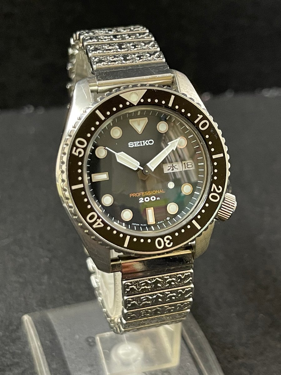 KY0504-36I　SEIKO　PROFESSIONAL　200ｍ　7C43-6010　ダイバー　腕時計　セイコー　プロフェッショナル　クォーツ　メンズ腕時計
