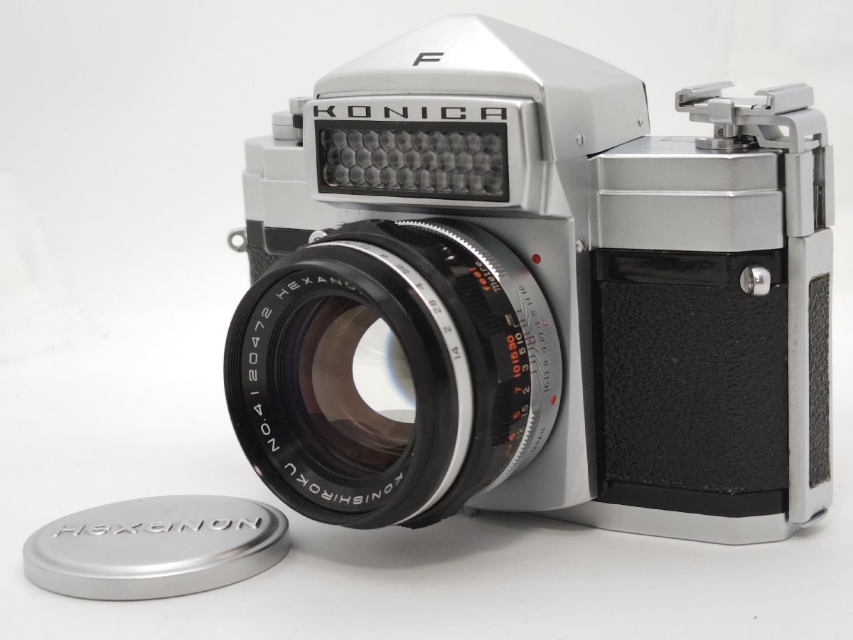 中古】KONICA F + KONISHIROKU HEXANON 52mm F1.4 Konica F シュー