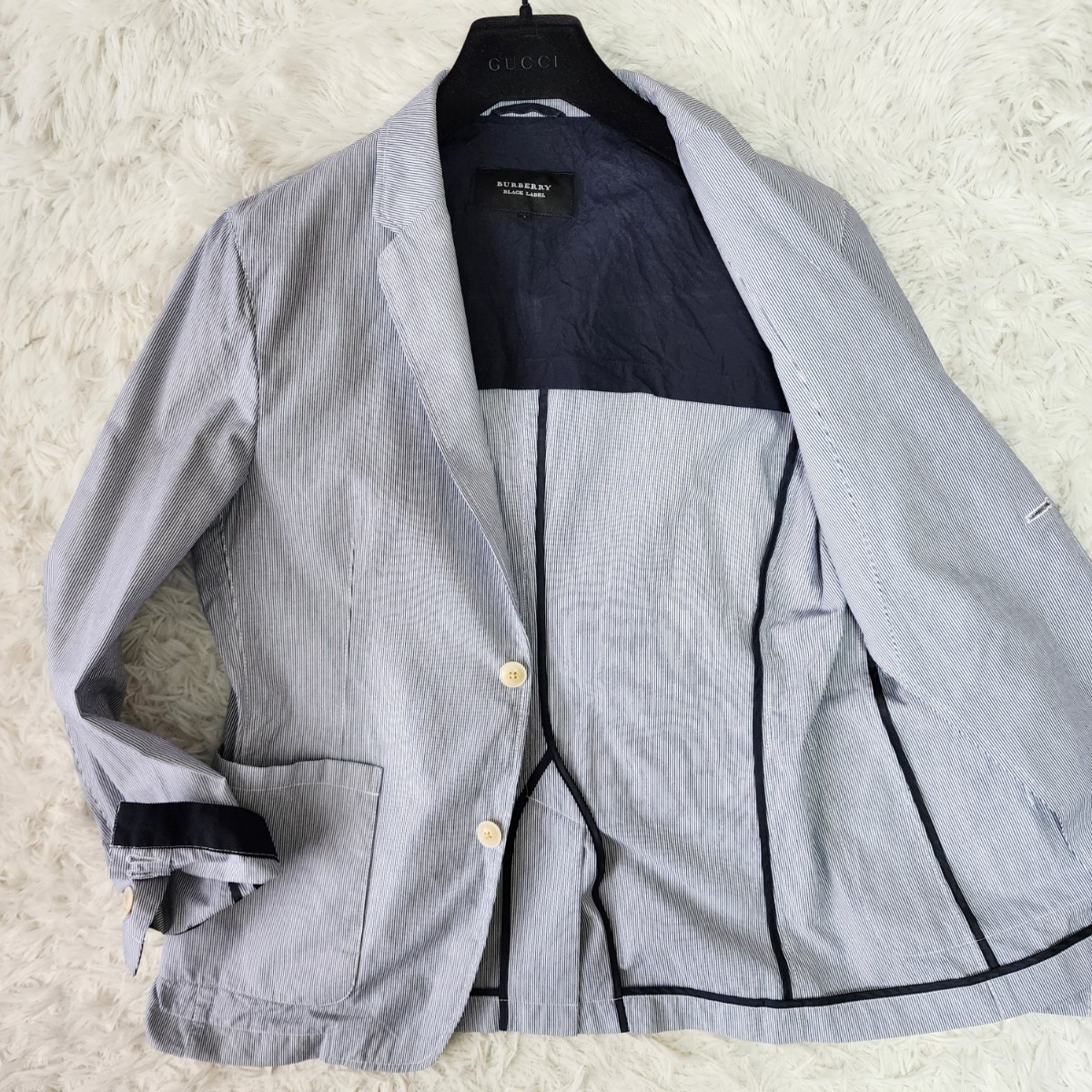 美品 Lサイズ バーバリーブラックレーベル【紳士な佇まい】BURBERRY