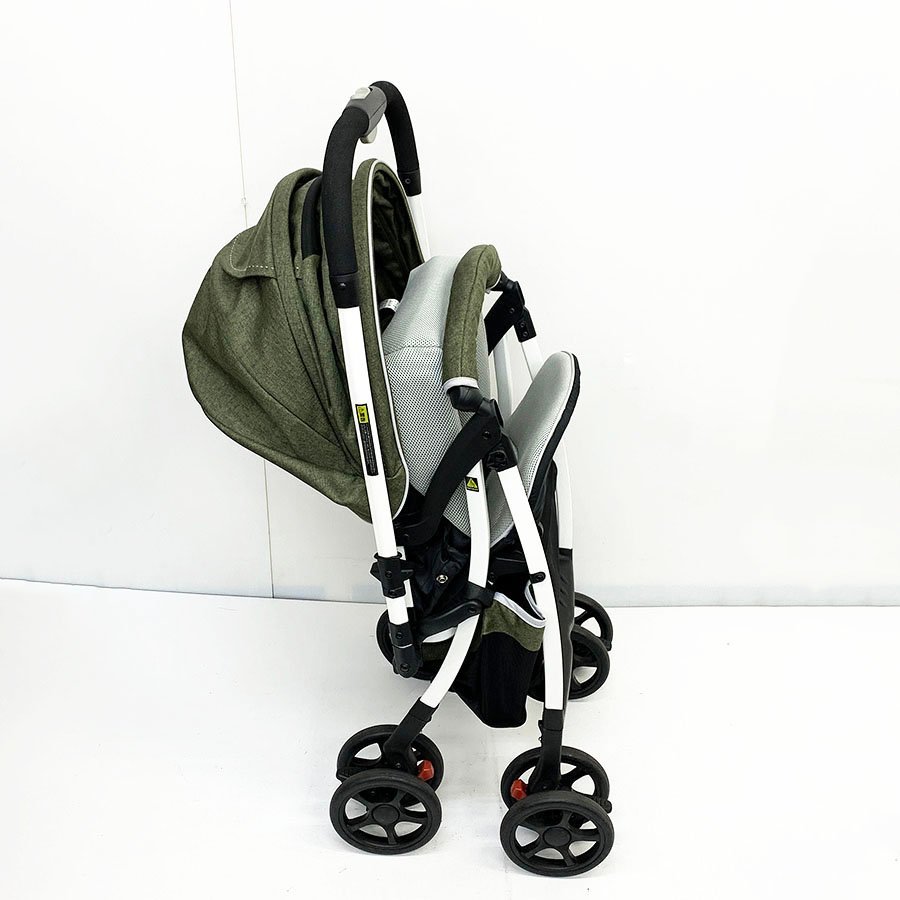 西松屋 スマートエンジェル デヨーネレジェ e ベビーカー オリーブ 美