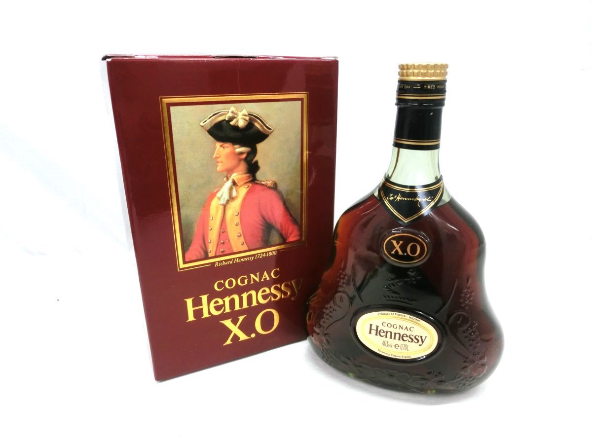 1000円スタート ブランデー Hennessy X.O COGNAC グリーンボトル 700ml