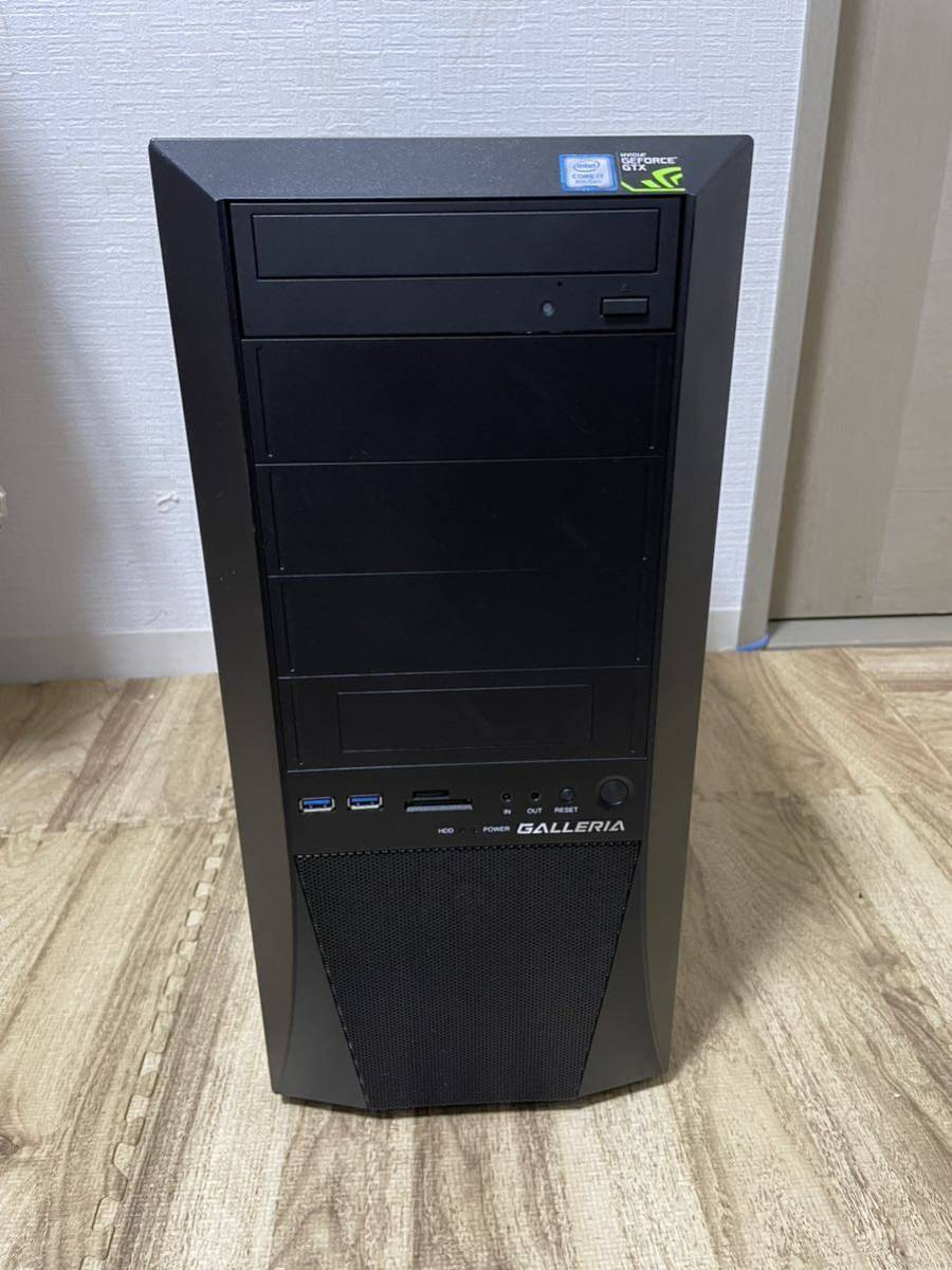 1円～ ゲーミングPC GALLERIA GTX1060 /Core i7-8700 /メモリ