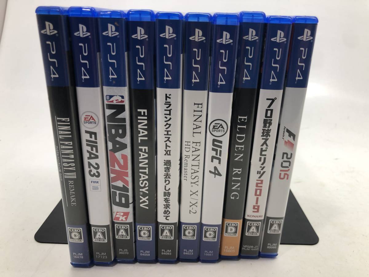 【9114】1円~ SONY ソニー PlayStation4 ソフト ブロスピ FIFA23 NBA2K19 FF VⅡ ドラクエ XI など 色々 10本セット 完動品 中古品