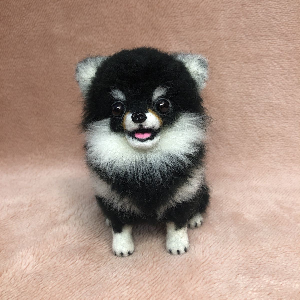 羊毛フェルト チワワ ブラックタン Yahoo!オークション - 羊毛フェルト