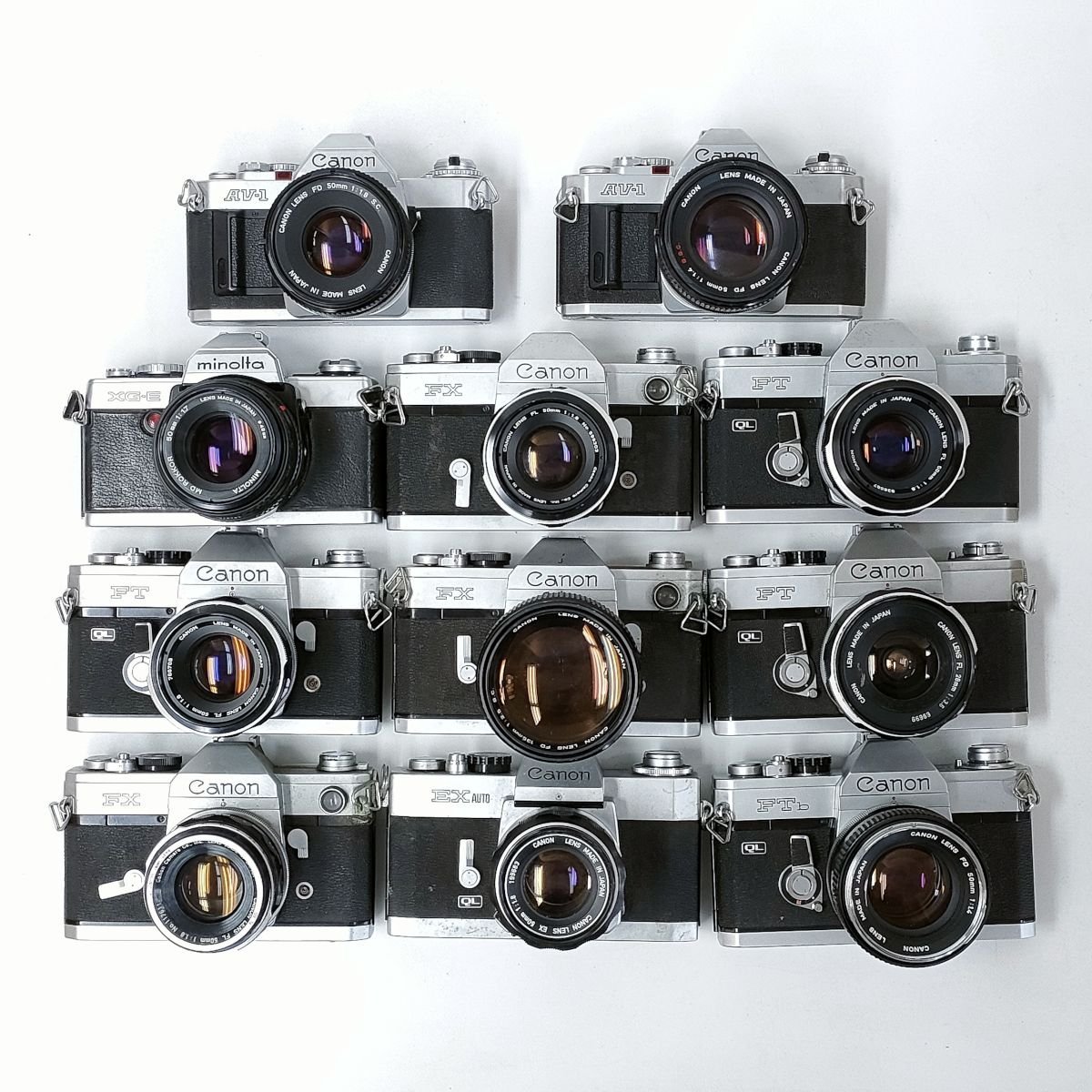 CANON FTb ， FT ， FX + 単焦点 1.4/50 ， 1.8/50 ， 3.5/28 他 一眼レフ