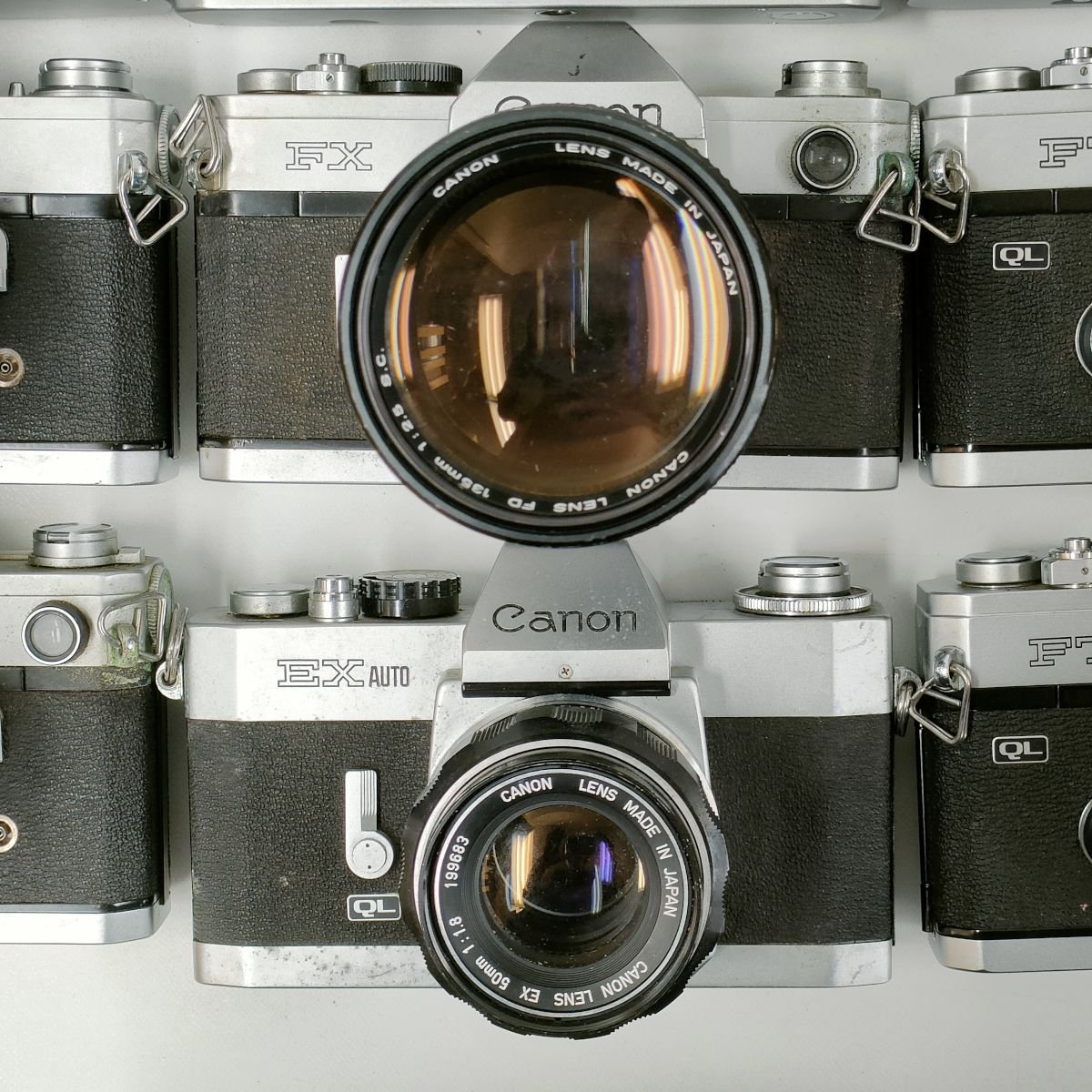 CANON FTb ， FT ， FX + 単焦点 1.4/50 ， 1.8/50 ， 3.5/28 他 一眼レフ