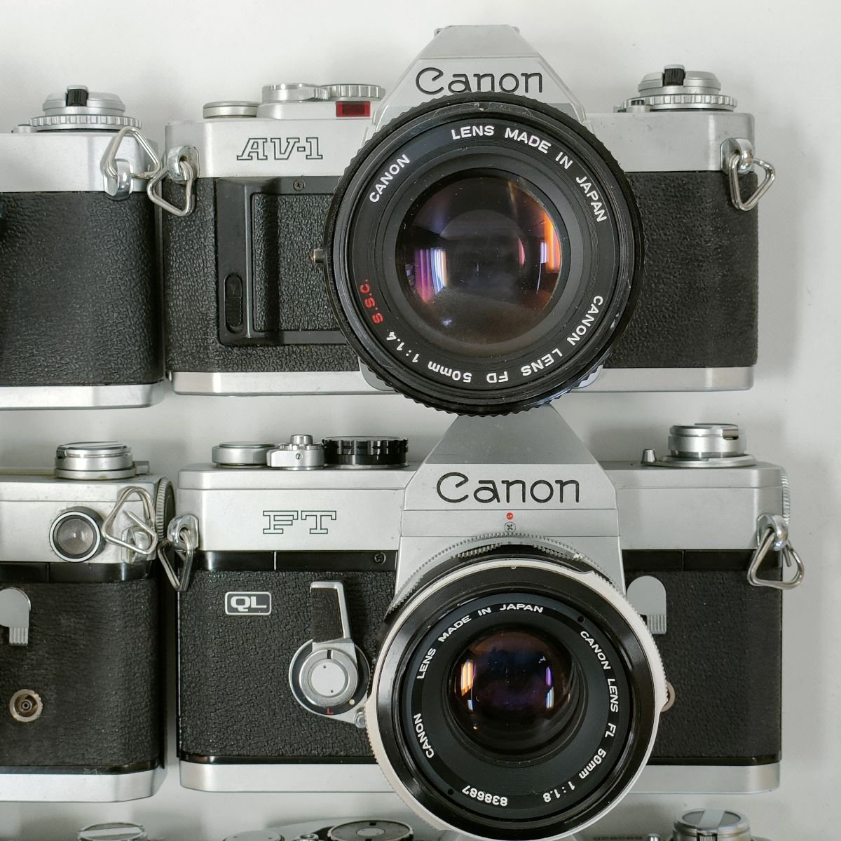CANON FTb ， FT ， FX + 単焦点 1.4/50 ， 1.8/50 ， 3.5/28 他 一眼レフ