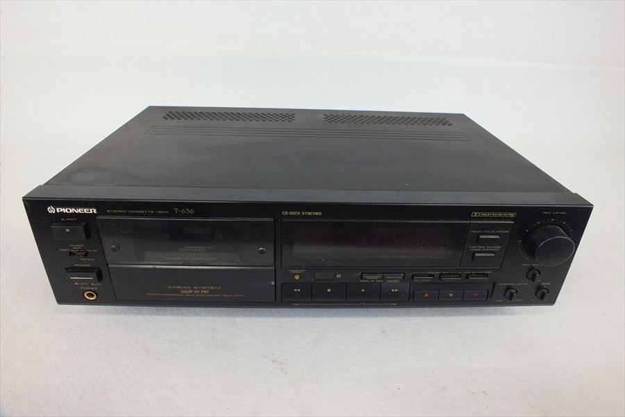 驚きの破格値，高品質】 □ PIONEER パイオニア T-636 カセットデッキ