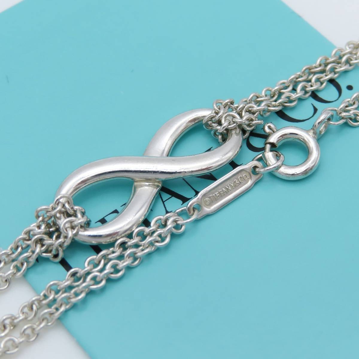 送料無料】 美品 Tiffany&Co. ティファニー インフィニティ ダブル 