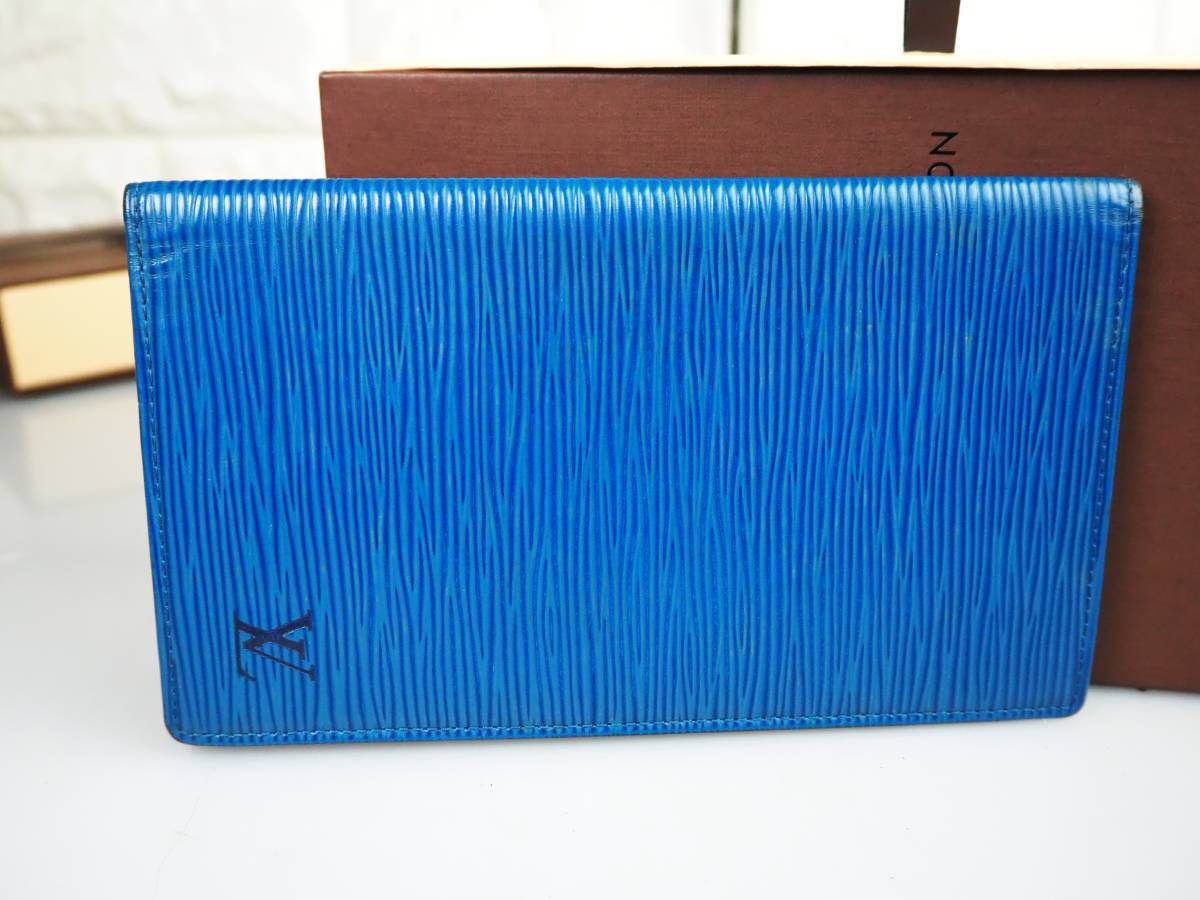 830A正規品☆ルイヴィトン☆青エピ☆二つ折り長財布 ルイヴィトン