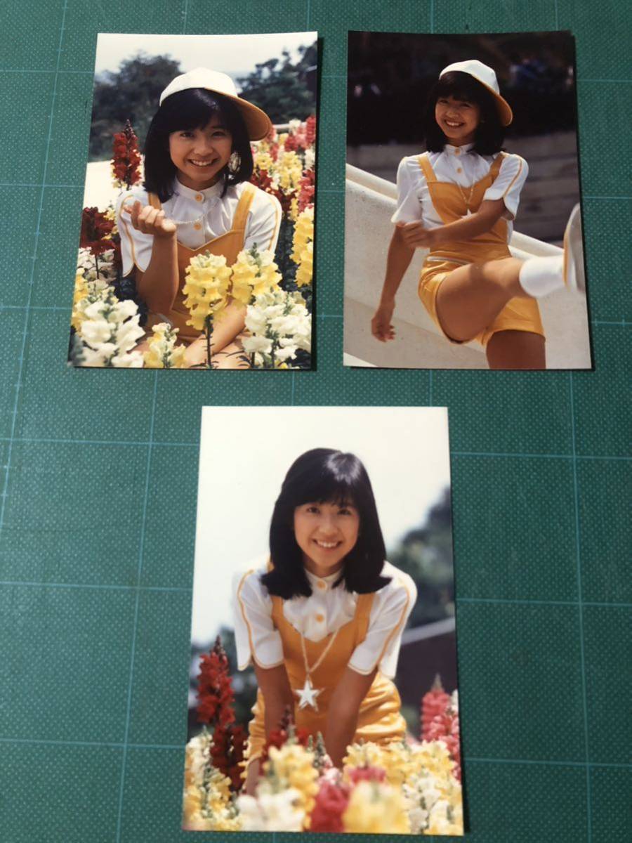 大場久美子 マルベル堂プロマイド写真3枚 黄色 昭和アイドル 大場久美子 マルベル堂プロマイド写真3枚 黄色 昭和アイドル