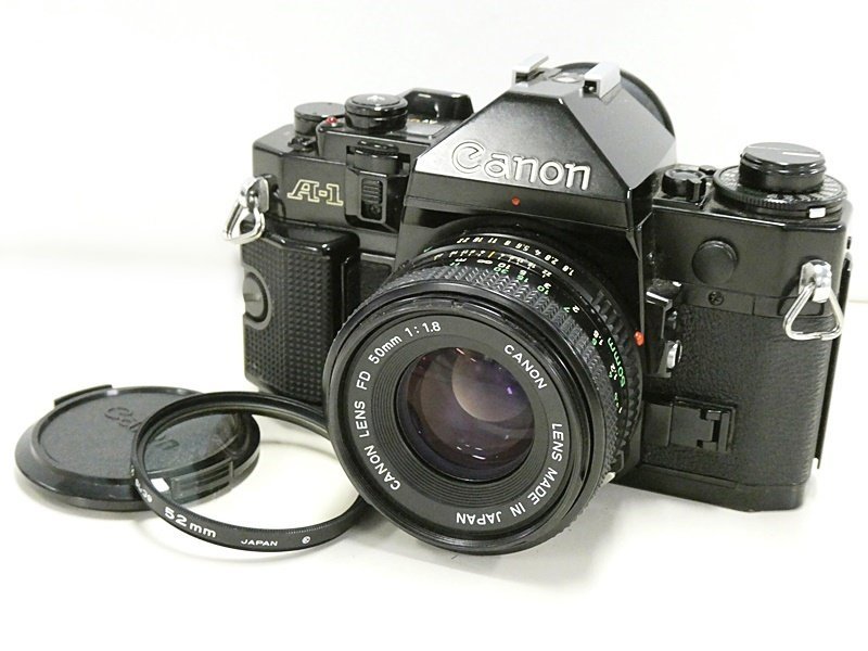 ▽ キヤノン Canon A-1 フィルムカメラ 一眼レフ CANON LENS FD 50mm 1