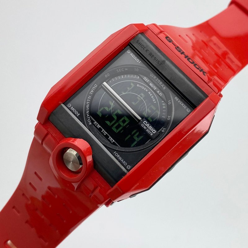 CASIO G-SHOCK G-8100-4JF 赤 レッド 反転液晶 G-SHOCK レッド CASIO