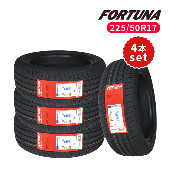 4本セット 225/50R17 2022年製造 新品サマータイヤ FORTUNA ECOPLUS UHP 送料無料 225/50/17