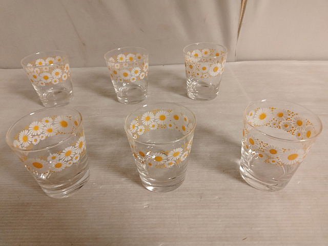 昭和レトロ　アデリアグラス　5客