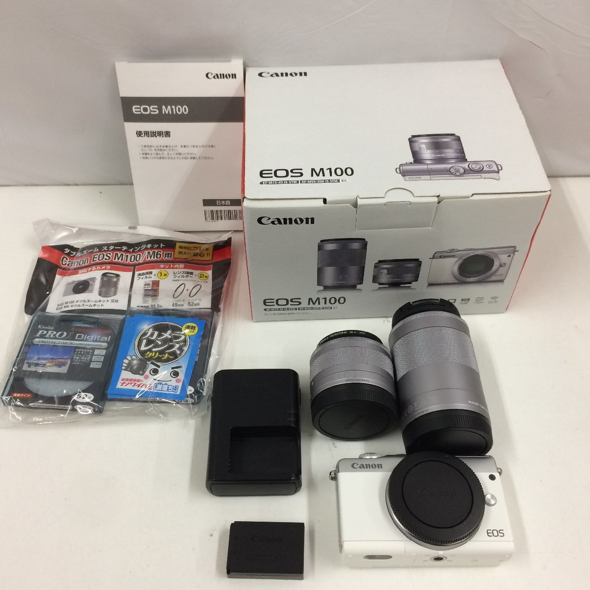 f160*80 【やや傷汚れ有】 Canon EOS M100 レンズキット 【公式通販】