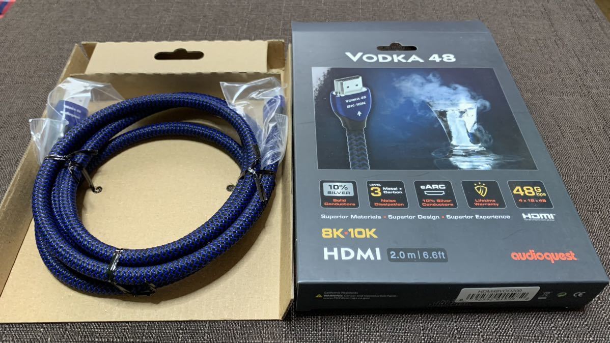 ① 2.0m audio quest オーディオクエスト Vodka48 ウルトラハイ