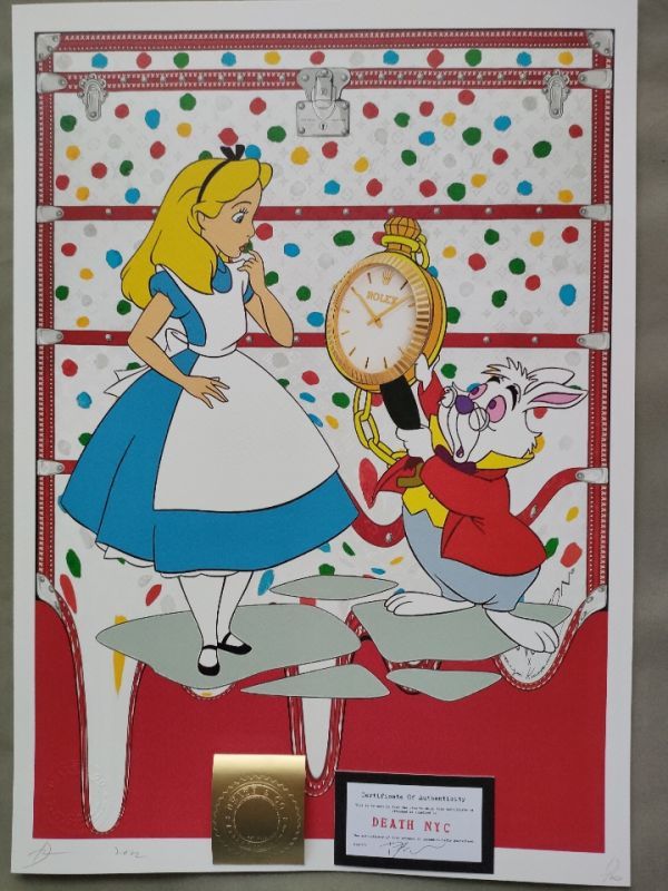 額込 世界限定100枚DEATH NYC アートポスター 現代アート 19 i-img734x979-