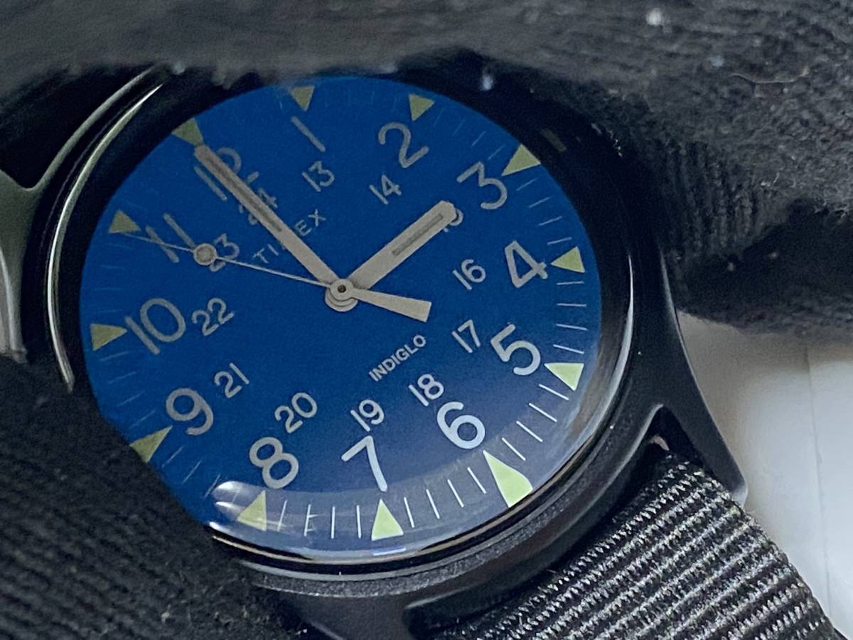 タイメックス TIMEX アルミニウム ブラック ナイロン系ストラップ 