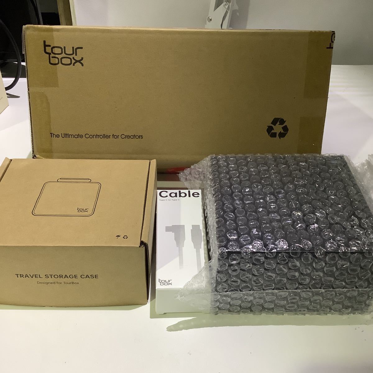 【ジャンク品】ツアーボックスTourBox Elite ケースケーブル付(周辺