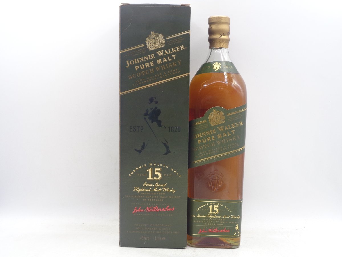 Walker Johnnie Pure Malt 0 Year - Whisky Old Green Label Lot The 