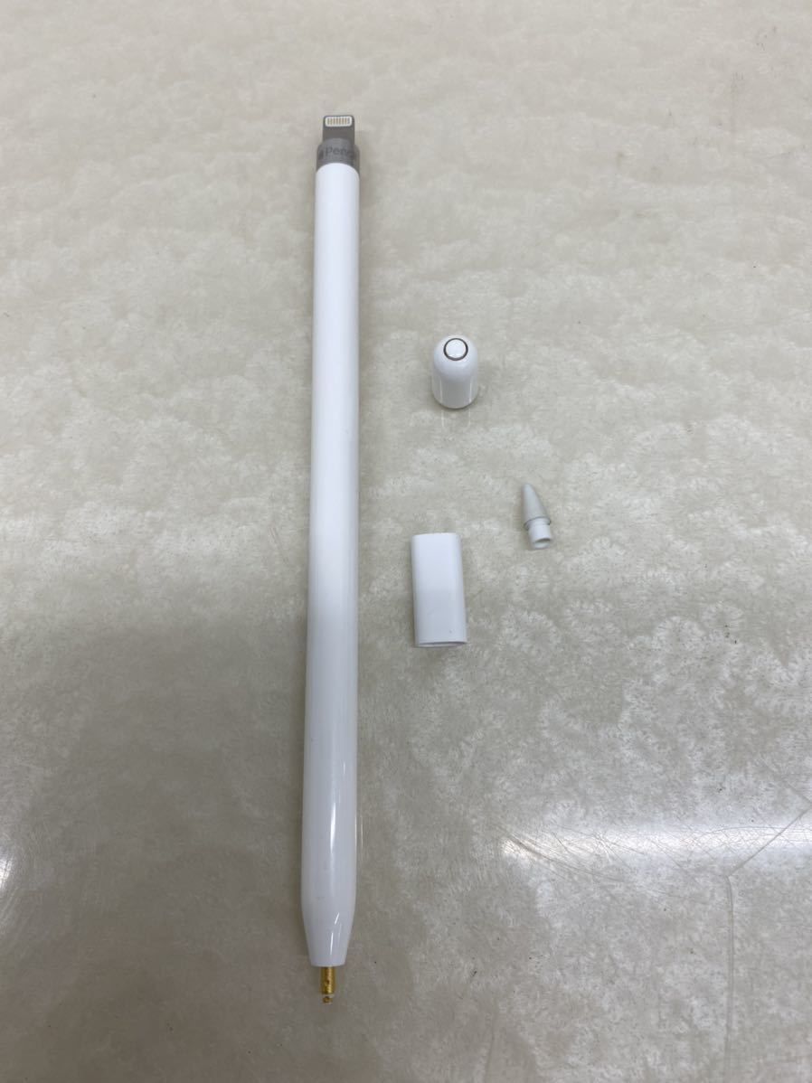 Apple Pencil アップルペンシル 第1世代 第一世代 A1603 ペン先1 蓋1 純正アダプタ1 動作未確認 中古 アクセサリー 周辺機器
