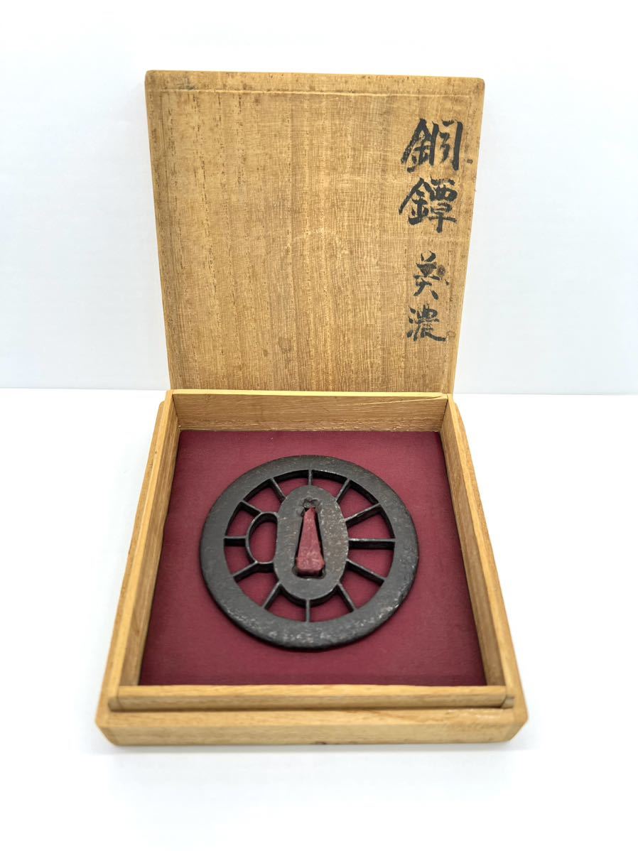 ［四133］旧家蔵出し/在銘？/國次？/刀装具/鍔/拵/骨董品/時代物/武具