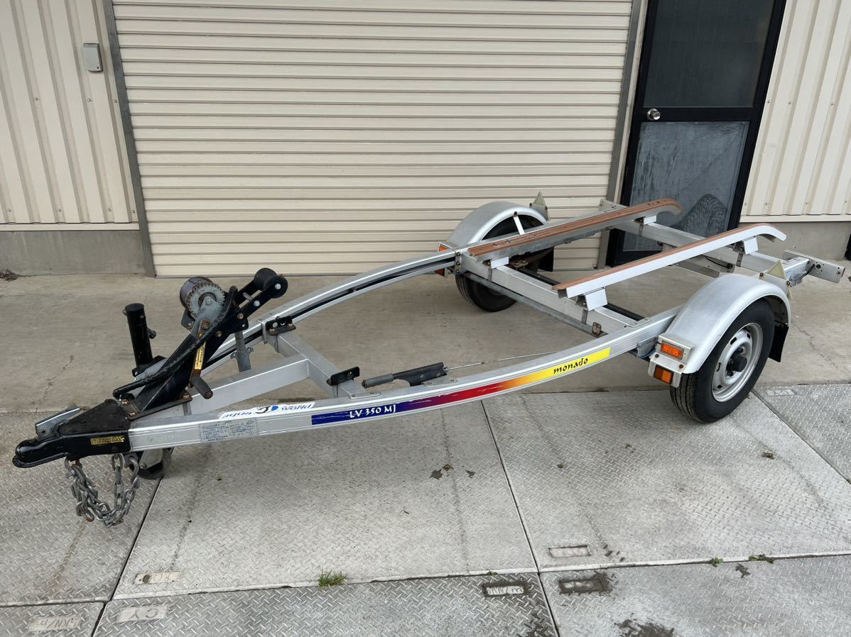 サンコー モナドLV350MJ アルミ製軽トレーラー 車検たっぷり書類あり 