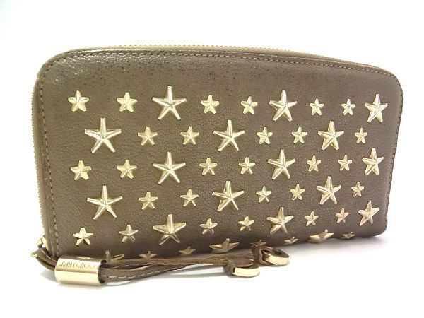 1円 JIMMY CHOO ジミーチュウ フィリパ レザー スタースタッズ 