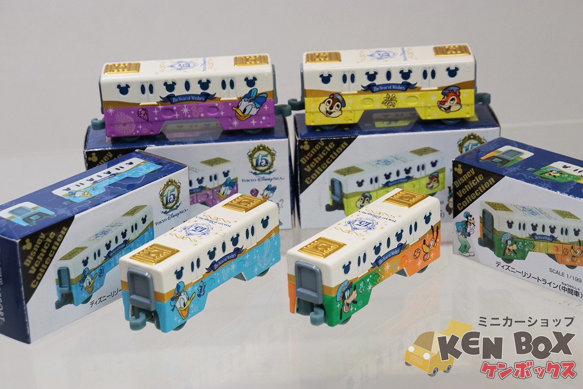 TOMICA ディズニー トミカ ディズニーリゾートライン (中間車) 4台 