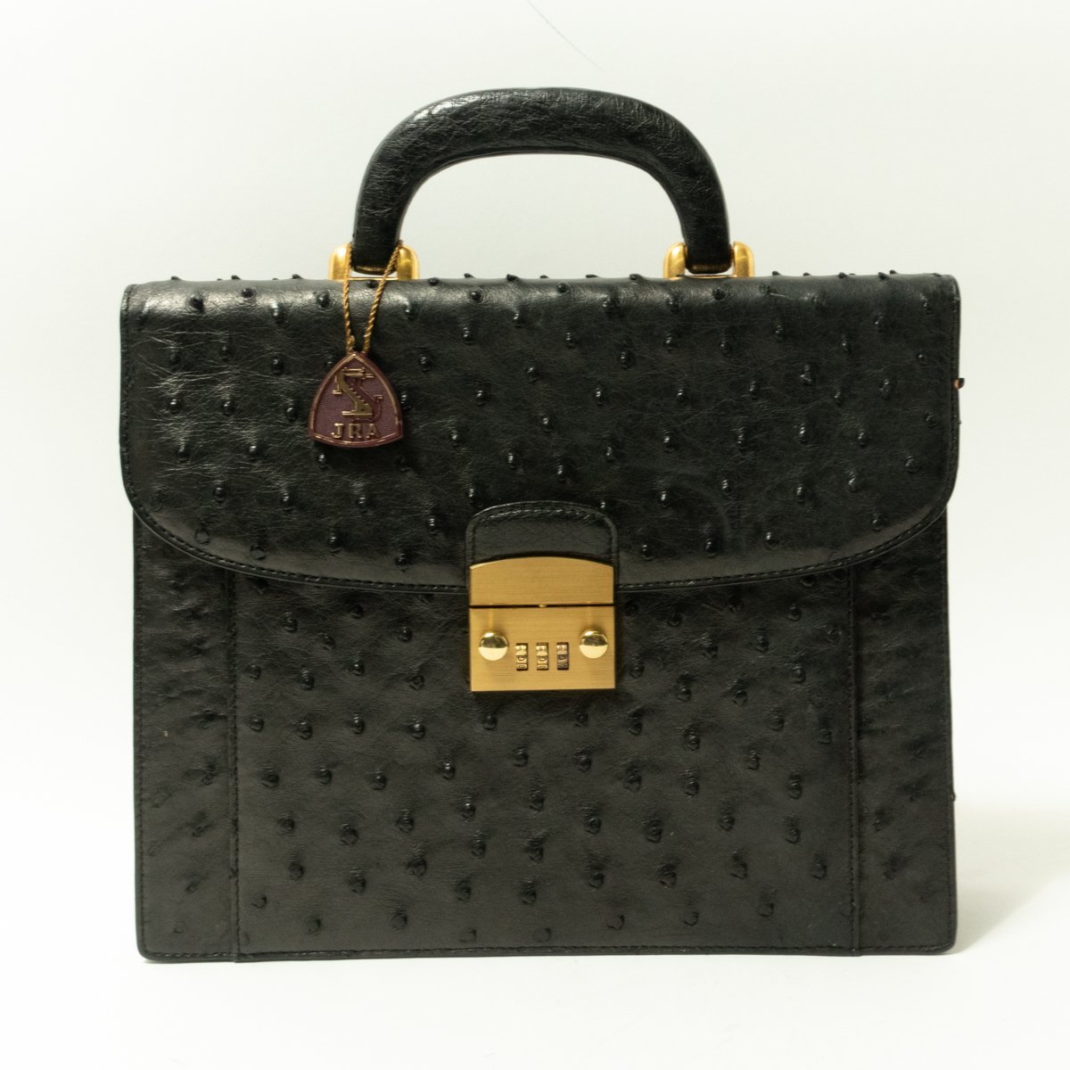 JRA公認 Ostrich Genuine Leather 本革 オーストリッチ