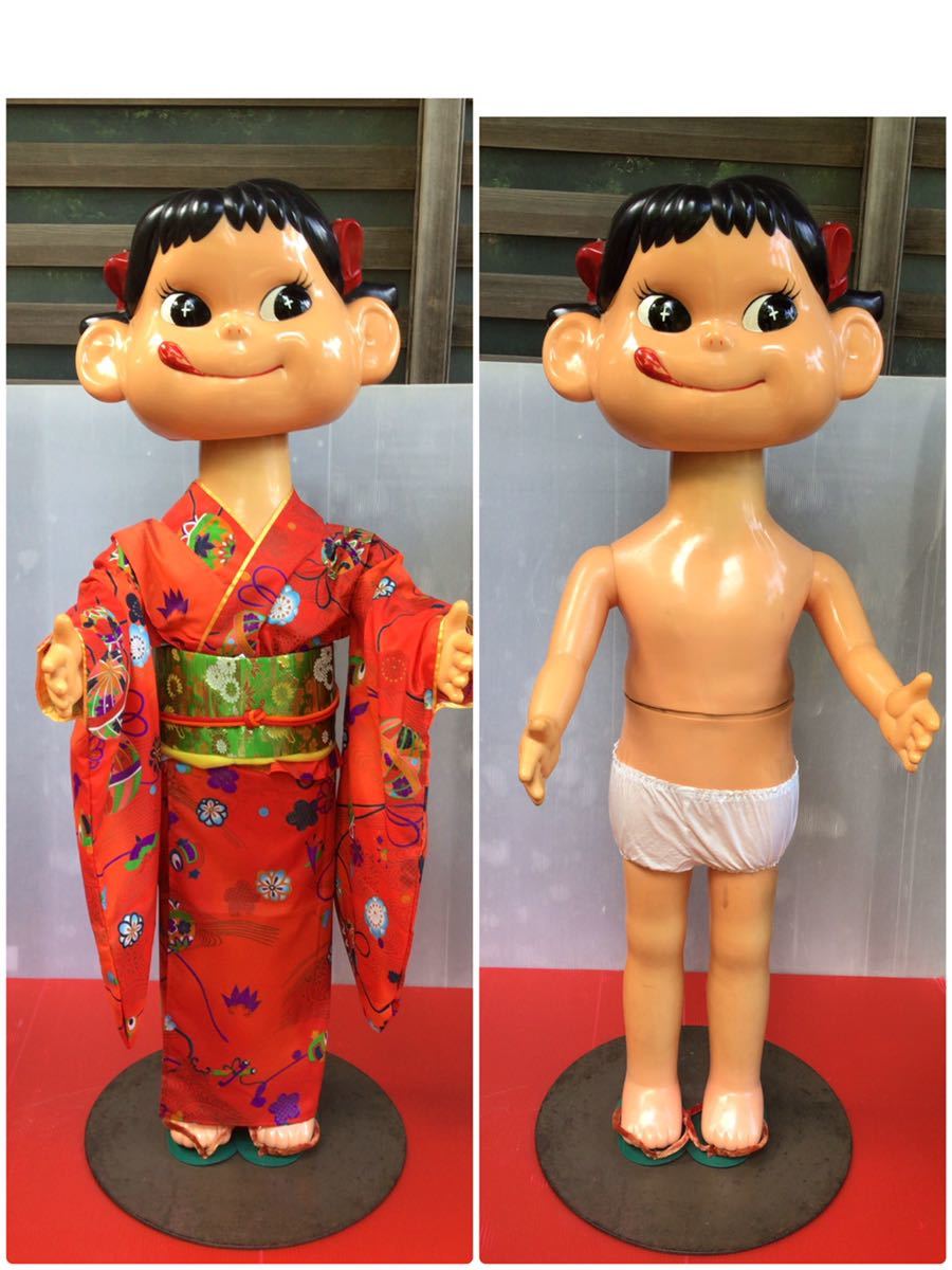 ペコちゃん等身大人形　非売品　着物セット 昭和レトロ/不二家/当時物/ペコちゃん/着物 /レトロ/等身大フィギュア