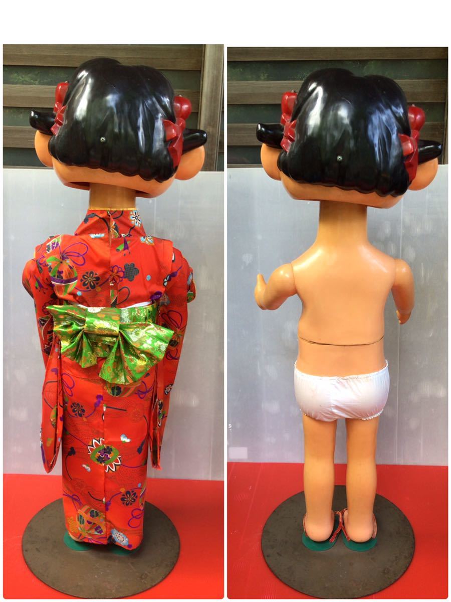 ペコちゃん等身大人形　非売品　着物セット 昭和レトロ/不二家/当時物/ペコちゃん/着物 /レトロ/等身大フィギュア