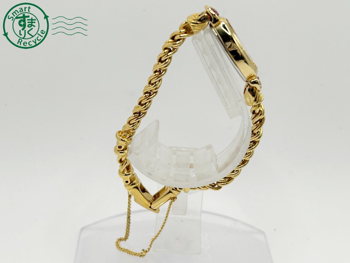 稼動品SEIKO セイコー4Pカラーストーンオーバルゴールド腕時計