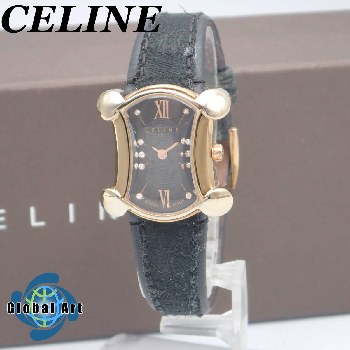 セリーヌ CELINE ブラゾン レディース トリオンフ ダイヤベゼル 