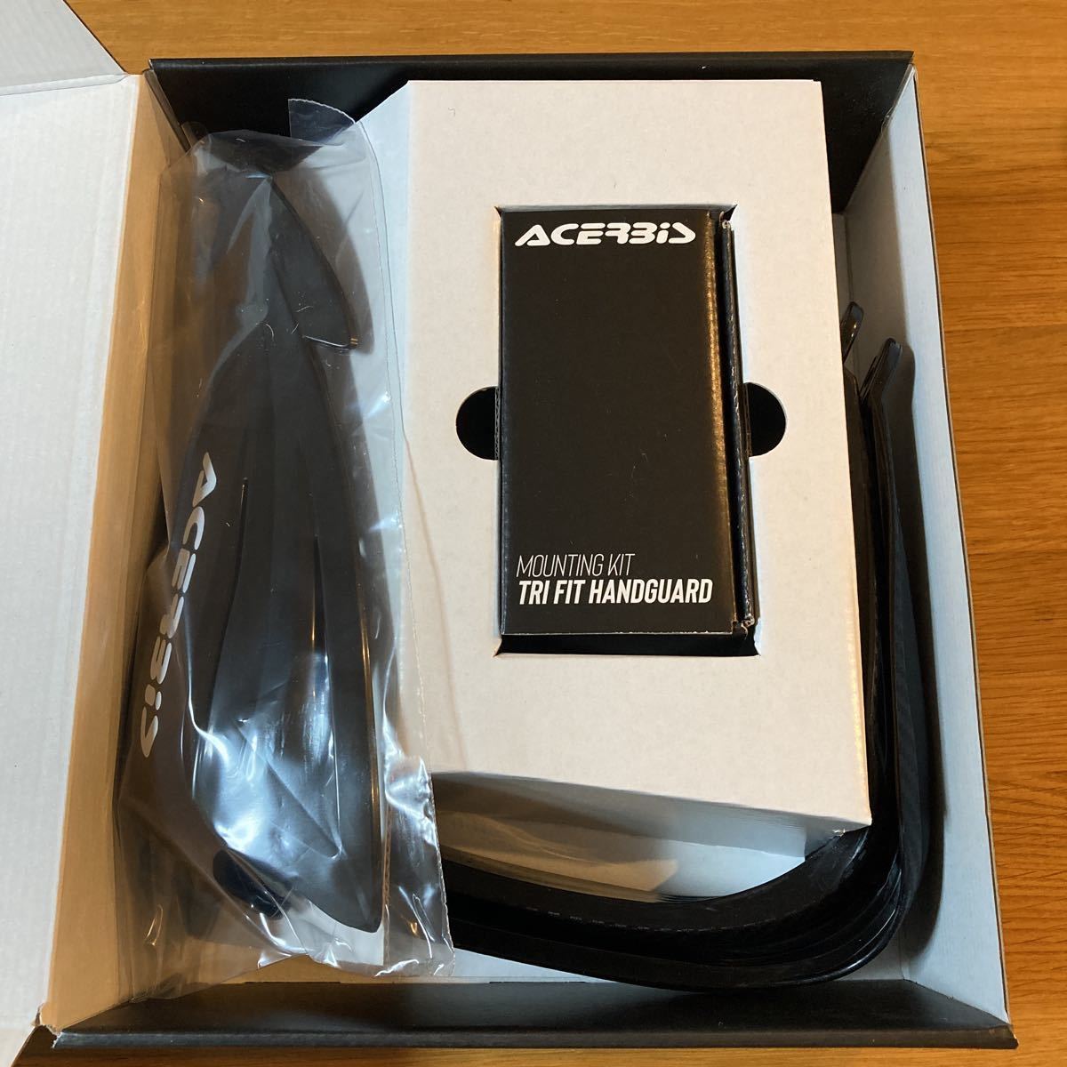 黒アチェルビス トライフィット ハンドガード ACERBIS TRI-FIT