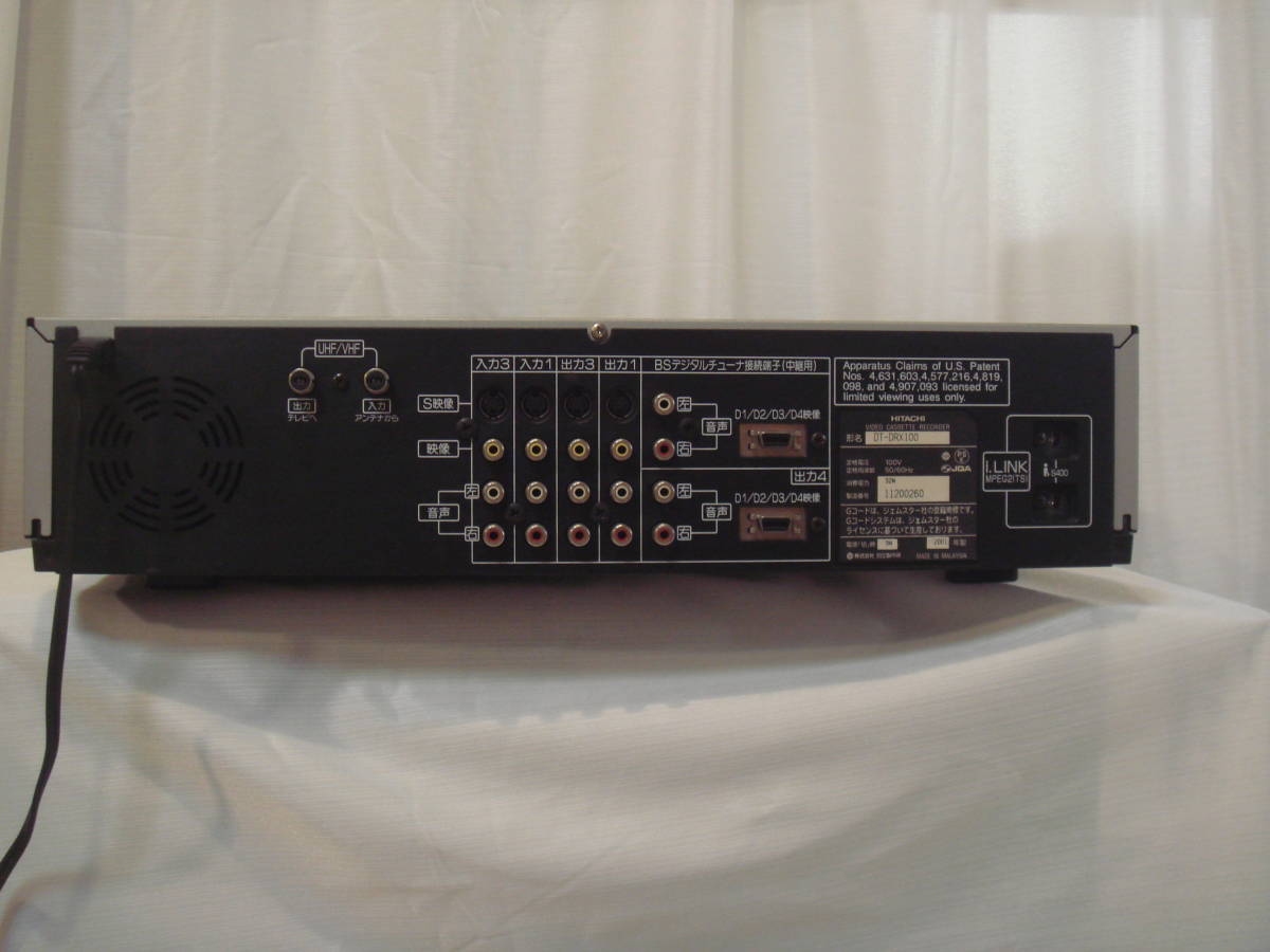 日立 DT−DRX100 DVHSビデオカセットレコーダー （日立 D-VHSデッキ DT 