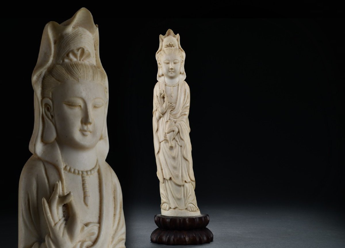 ☆中国美術 唐物 翡翠 玉石製 獅子摘遊環耳付大香炉 飾壷 置物 古美術
