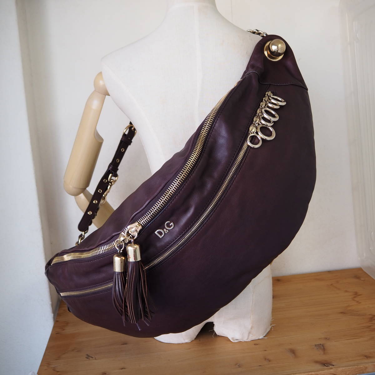美品*イタリア製*DOLCE&GABBANA/ドルチェ＆ガッバーナ*JERI*レザー 